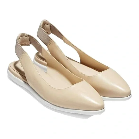 Cole Haan Womens Casual Zerogrand Slingback Skimmer Point Toe Flat Shoes - Picture 1 of 8